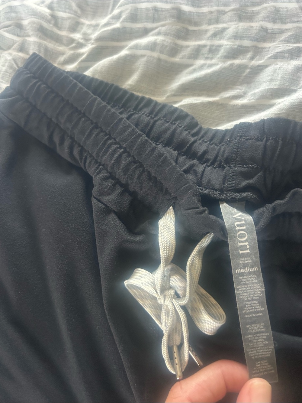 Black Drawstring Jogger Pants - Picture 5 of 6